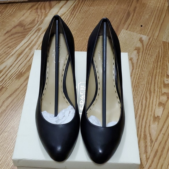 Coach loise wedge pumps NEW $200 - Picture 1 of 6